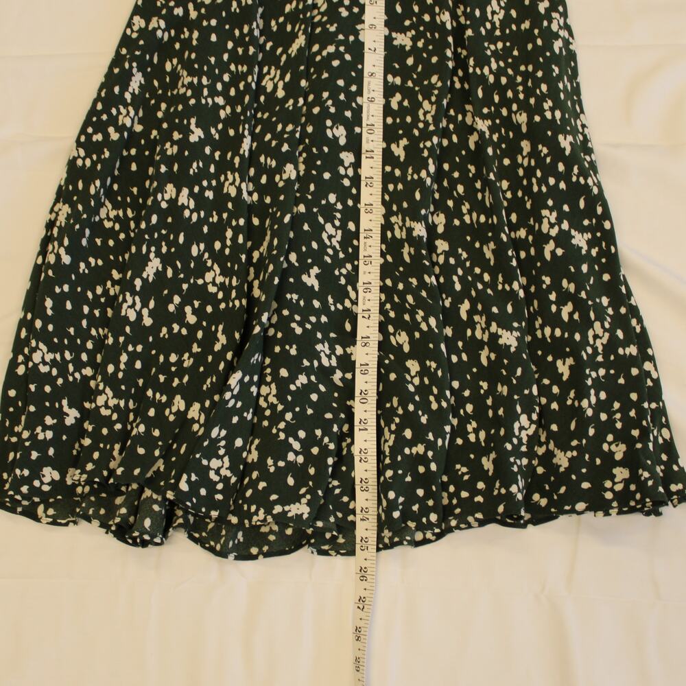HOBBS London Belinda Contemporary Petal Print Fit & Flare Dress Green Size 4 - Picture 9 of 10